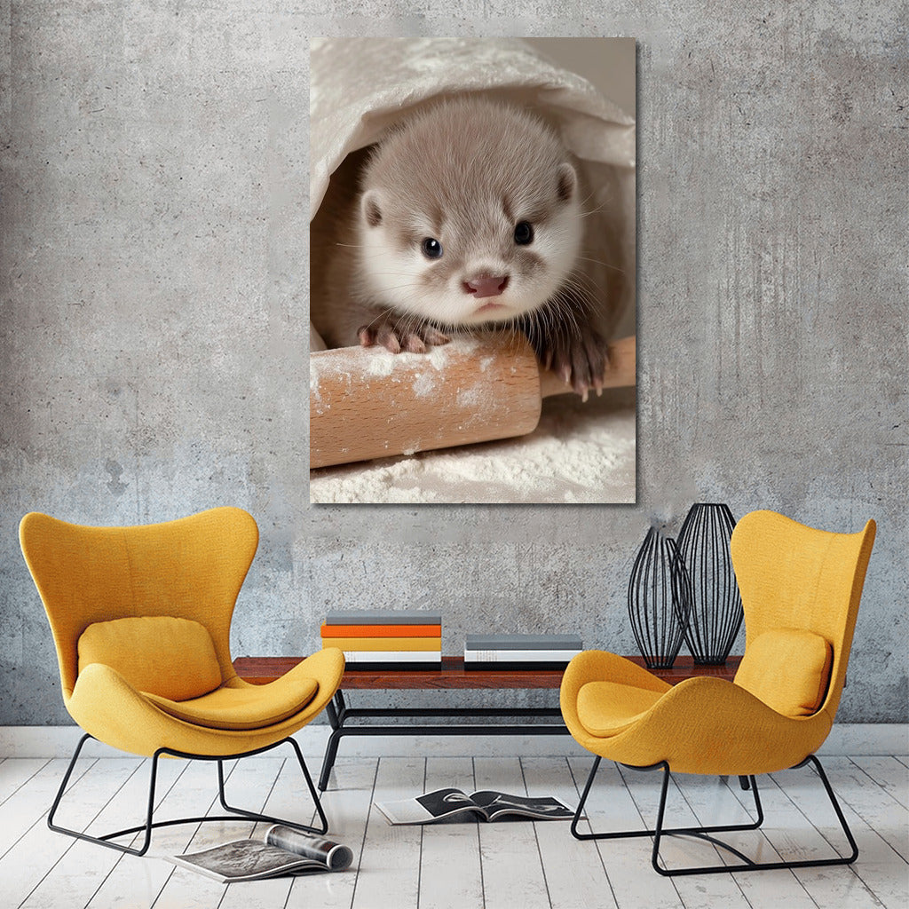 Little Otter in a Cloud of Flour: Coziness and Warmth for Your Home