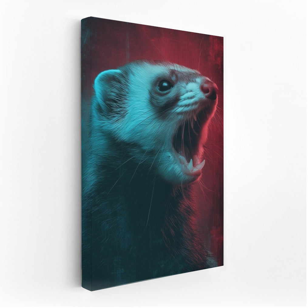 Energy Boost: Charismatic Ferret on the Move