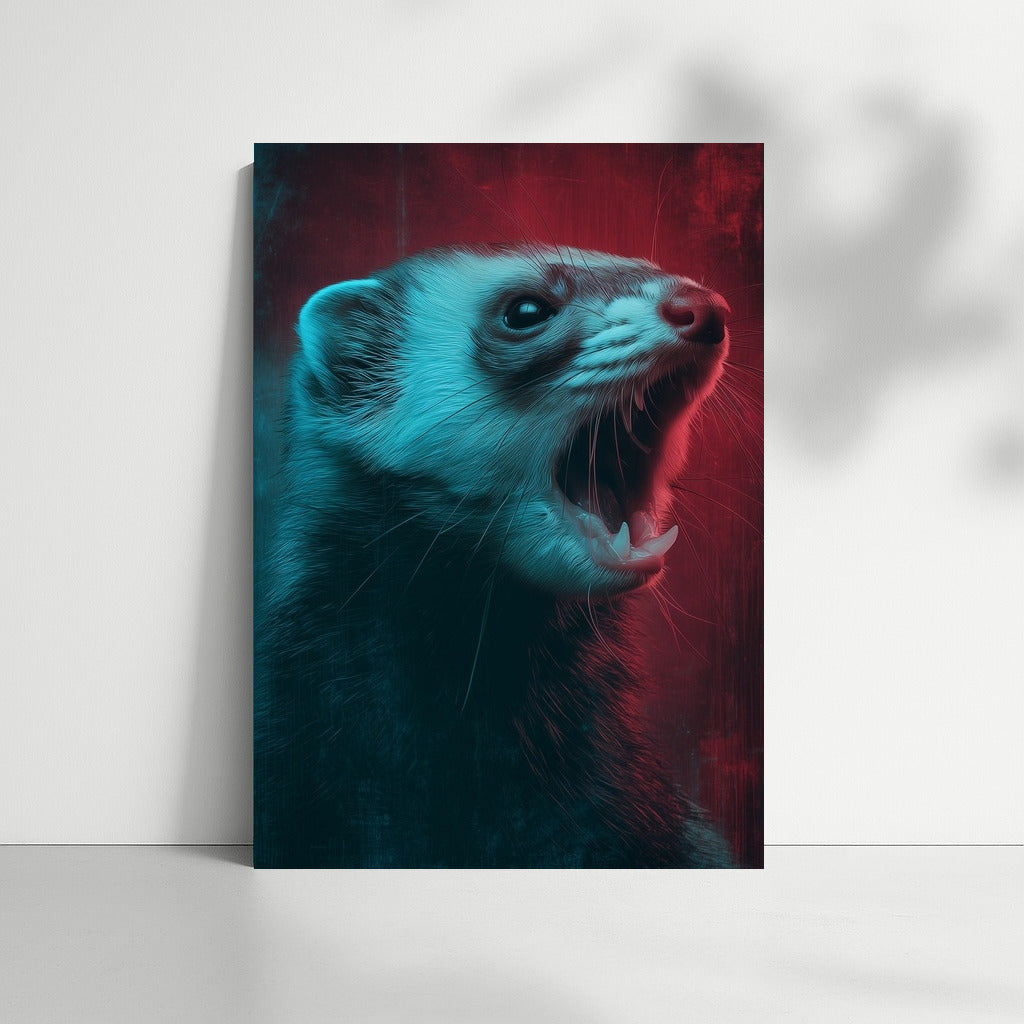 Energy Boost: Charismatic Ferret on the Move
