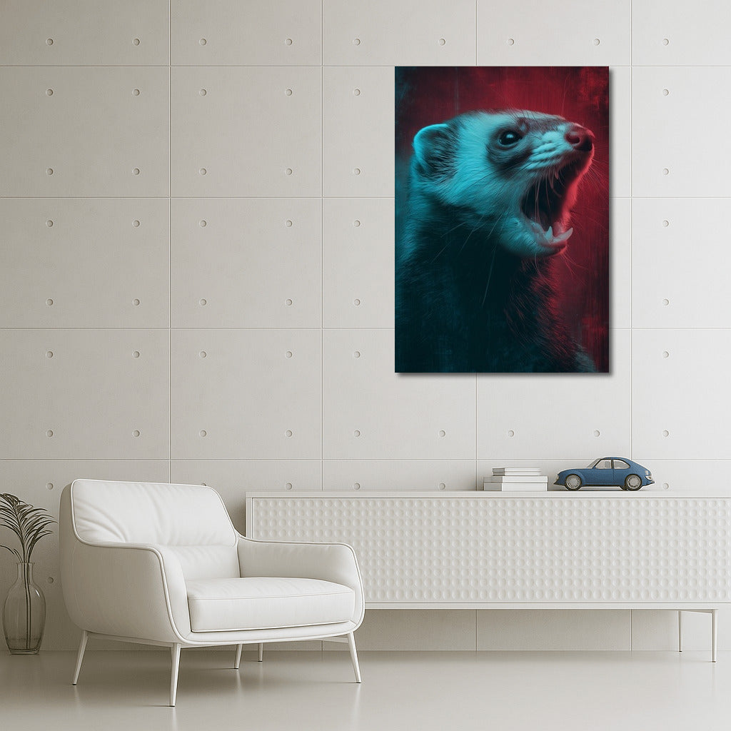 Energy Boost: Charismatic Ferret on the Move
