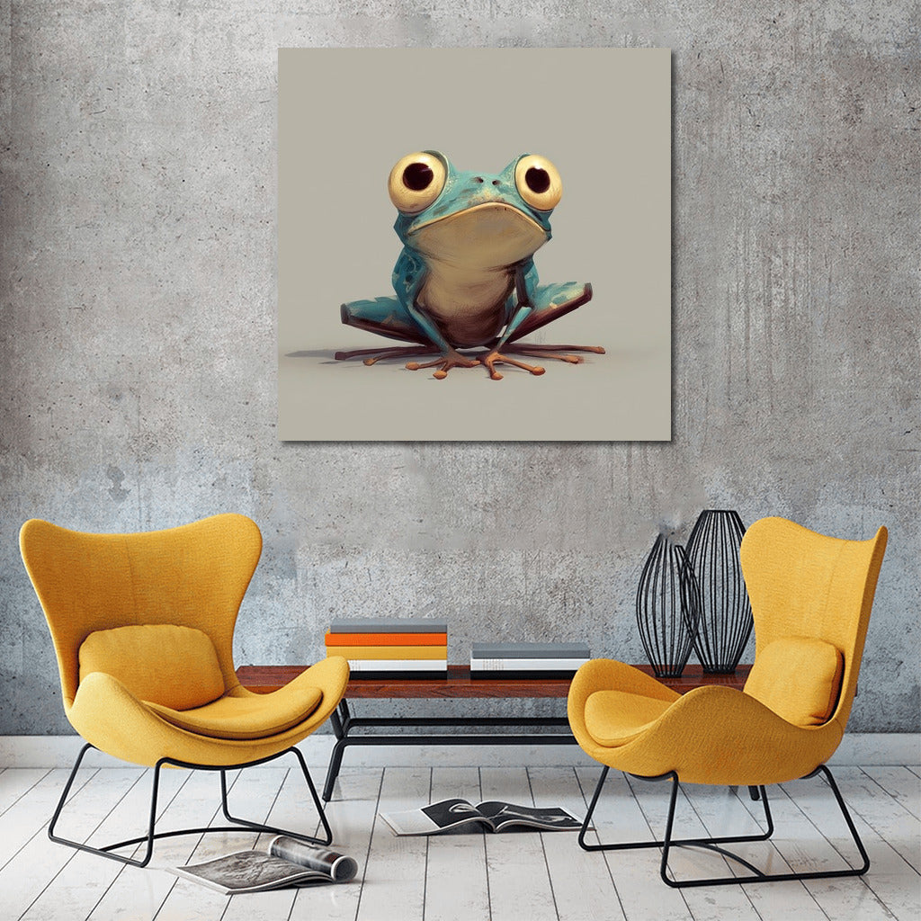 Funny Frog in Fantasy World