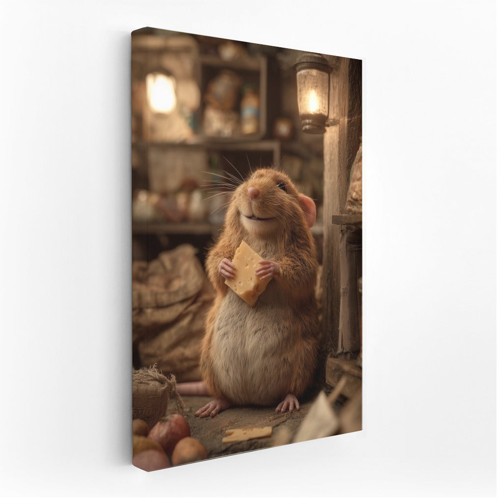 Cheese Dreams: A Charming Mouse in Search of a Treat