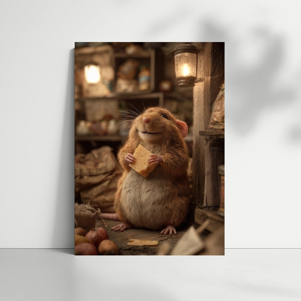 Cheese Dreams: A Charming Mouse in Search of a Treat