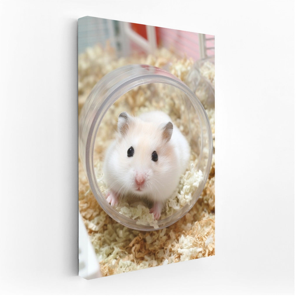 Stylish Hamster in the Pipe: Charm for Your Walls