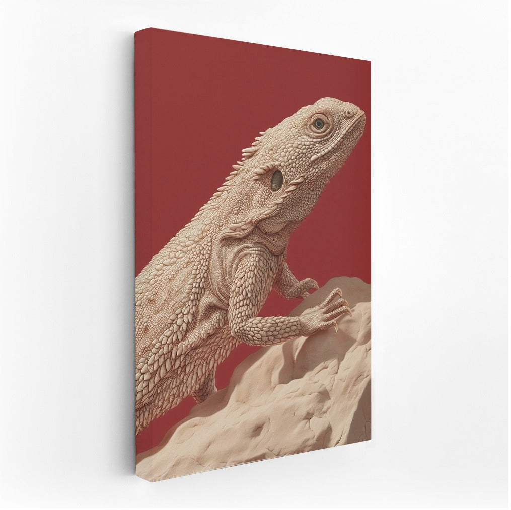 Terracotta Grace: The Graceful Lizard