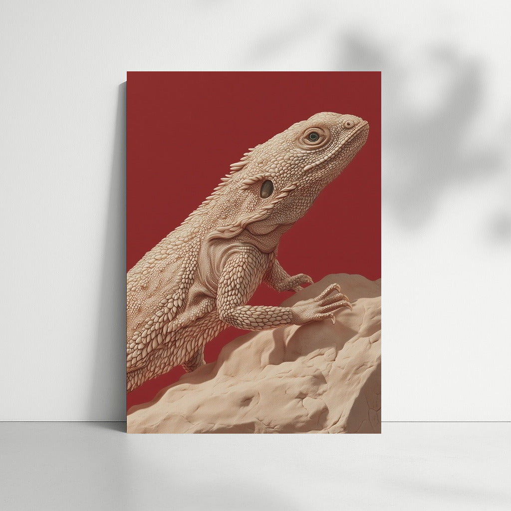 Terracotta Grace: The Graceful Lizard