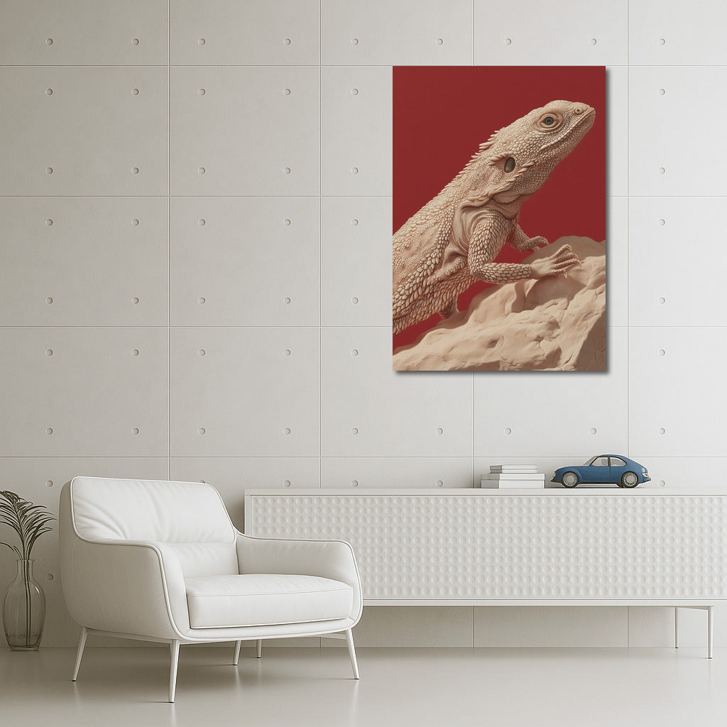 Terracotta Grace: The Graceful Lizard