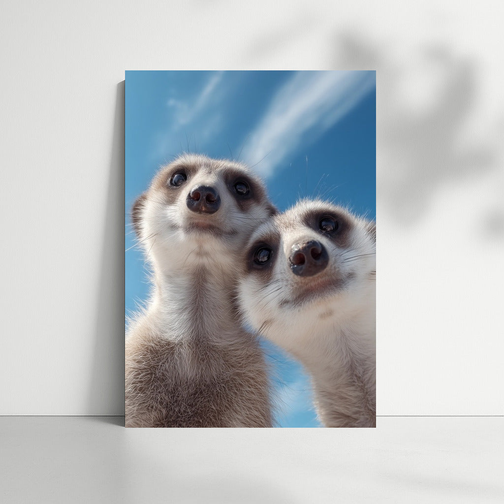 Meerkats in the World of Curiosity: Wall Decoration for a Good Mood