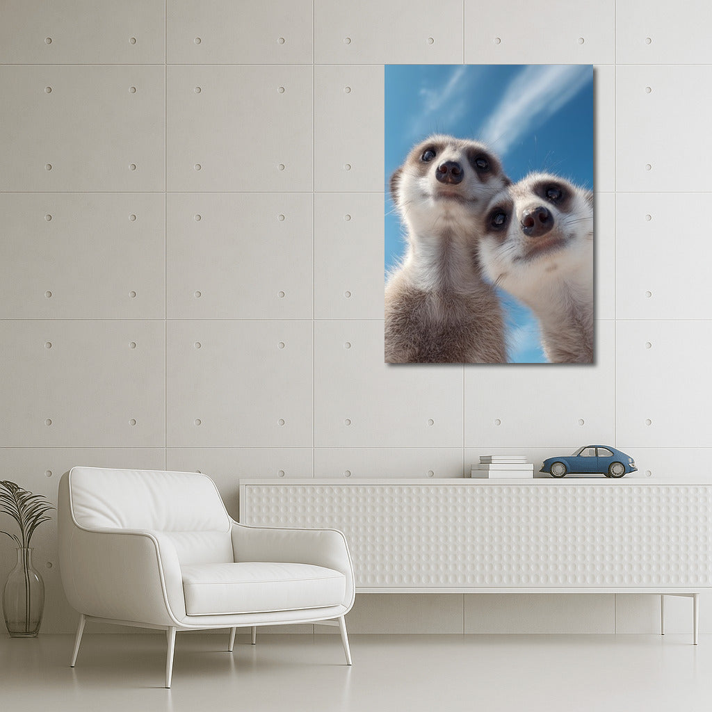 Meerkats in the World of Curiosity: Wall Decoration for a Good Mood
