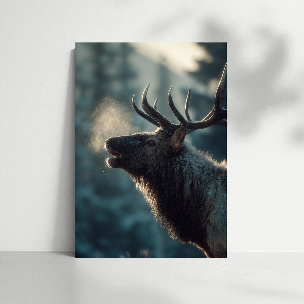 Winter Ballet of the Noble Deer: Forest Magic on Your Walls