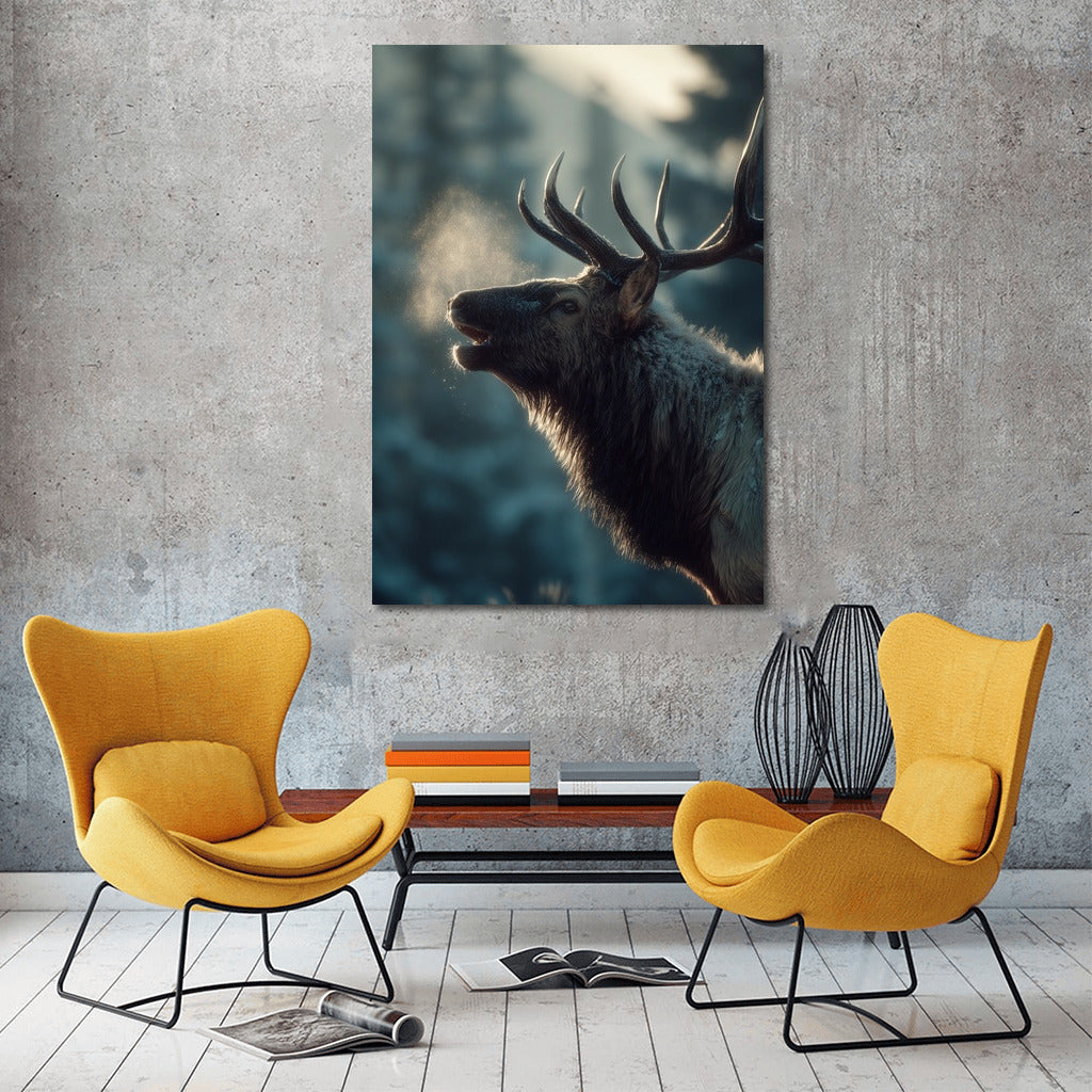Winter Ballet of the Noble Deer: Forest Magic on Your Walls