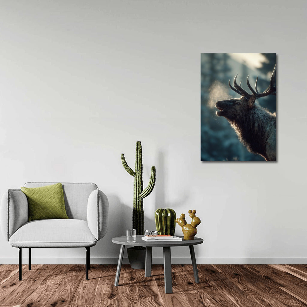 Winter Ballet of the Noble Deer: Forest Magic on Your Walls