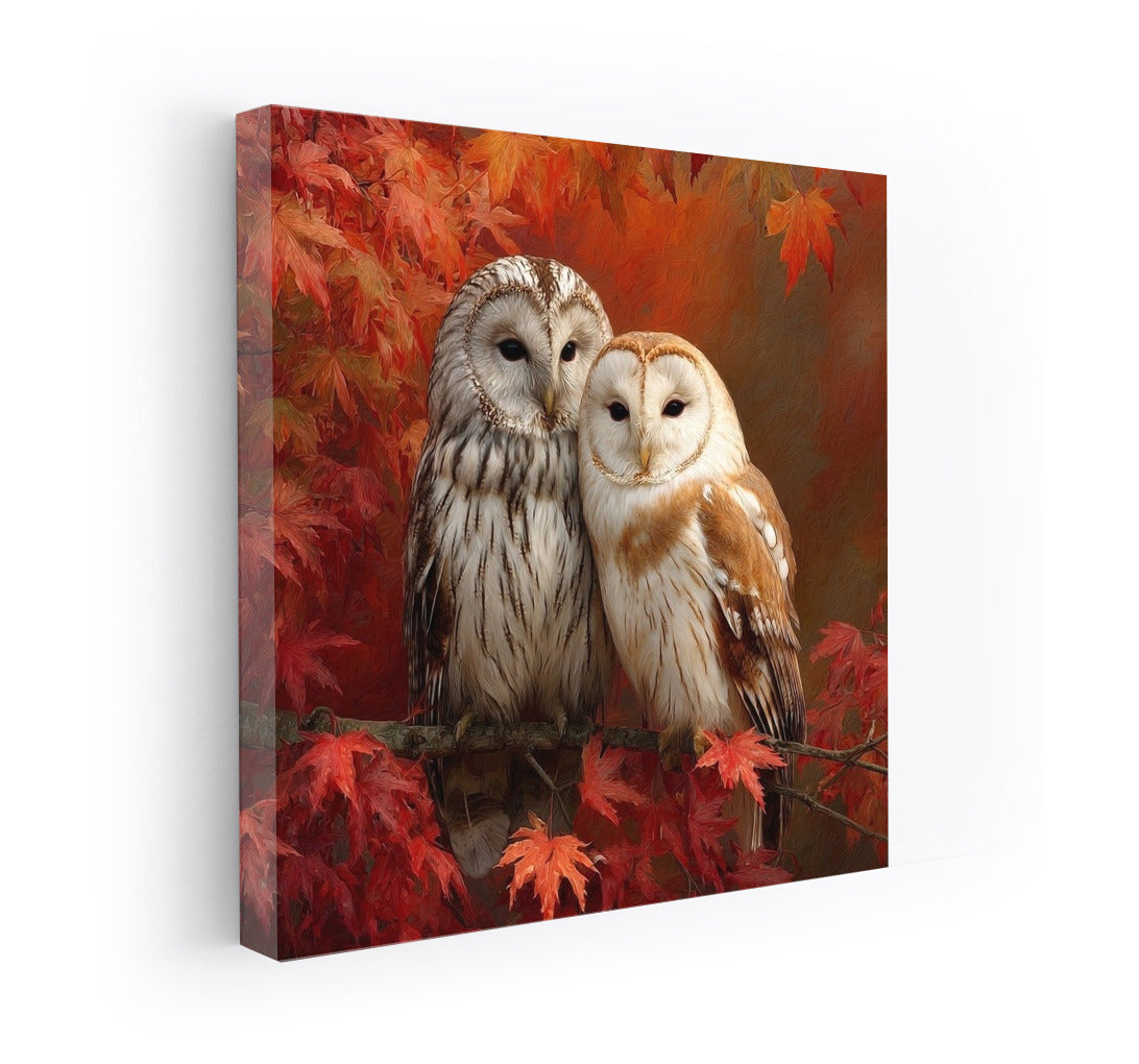 Whisper of the Barn Owls: Autumn Dialogue on Leaves