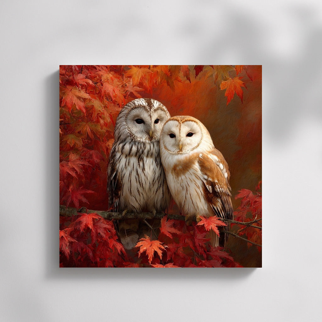 Whisper of the Barn Owls: Autumn Dialogue on Leaves