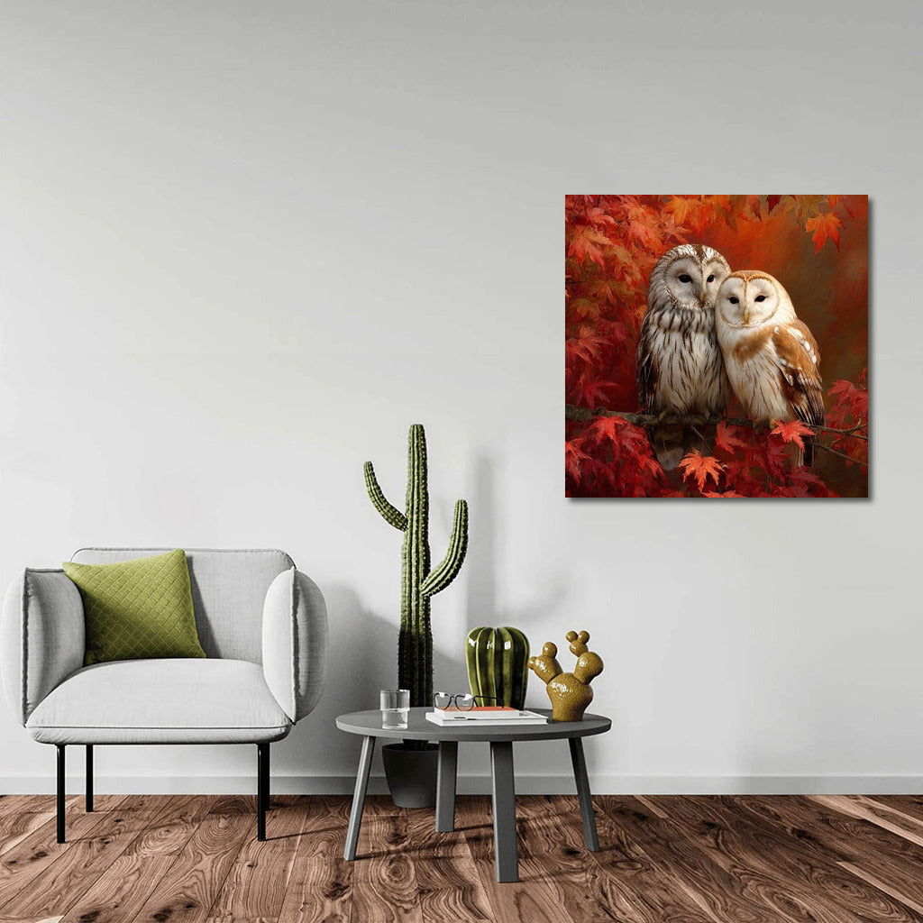 Whisper of the Barn Owls: Autumn Dialogue on Leaves