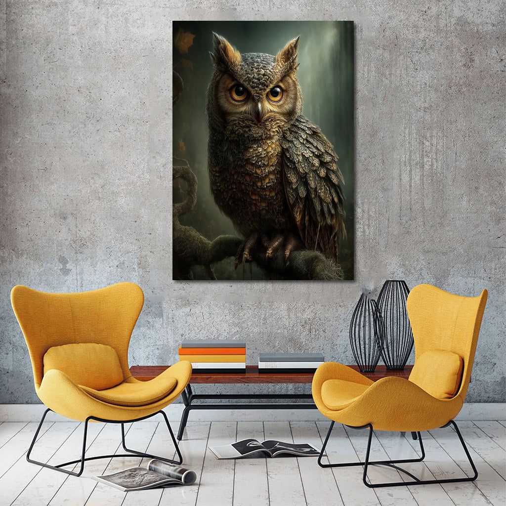 Owl in the Moonlight: Forest Magic for Your Interior