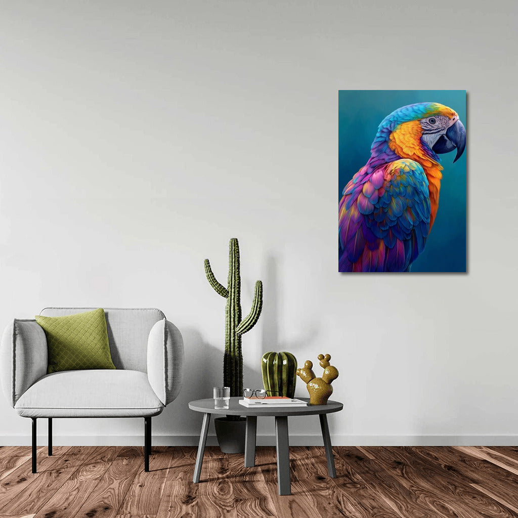 Tropical Macaw: A Bright Parrot for the Interior