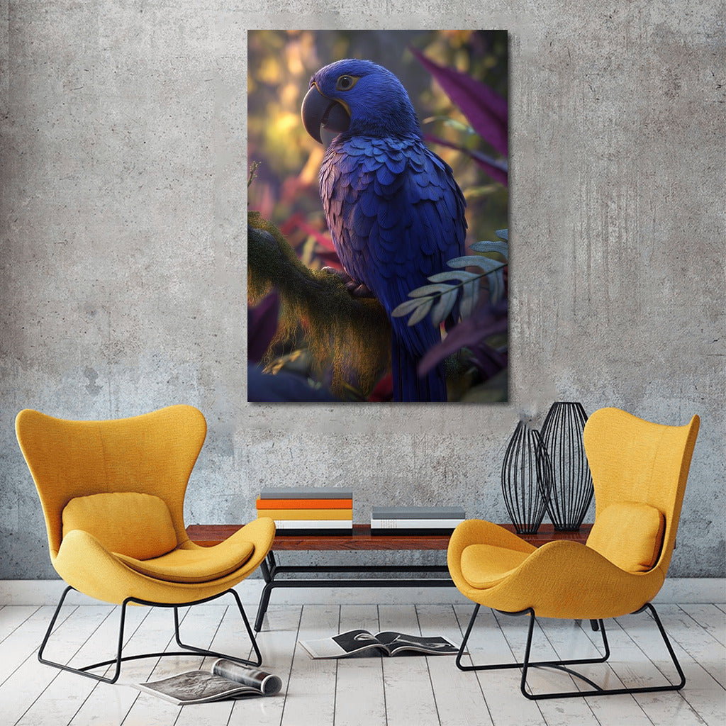 Majestic Blue Macaw: Tropical Atmosphere for Your Interior