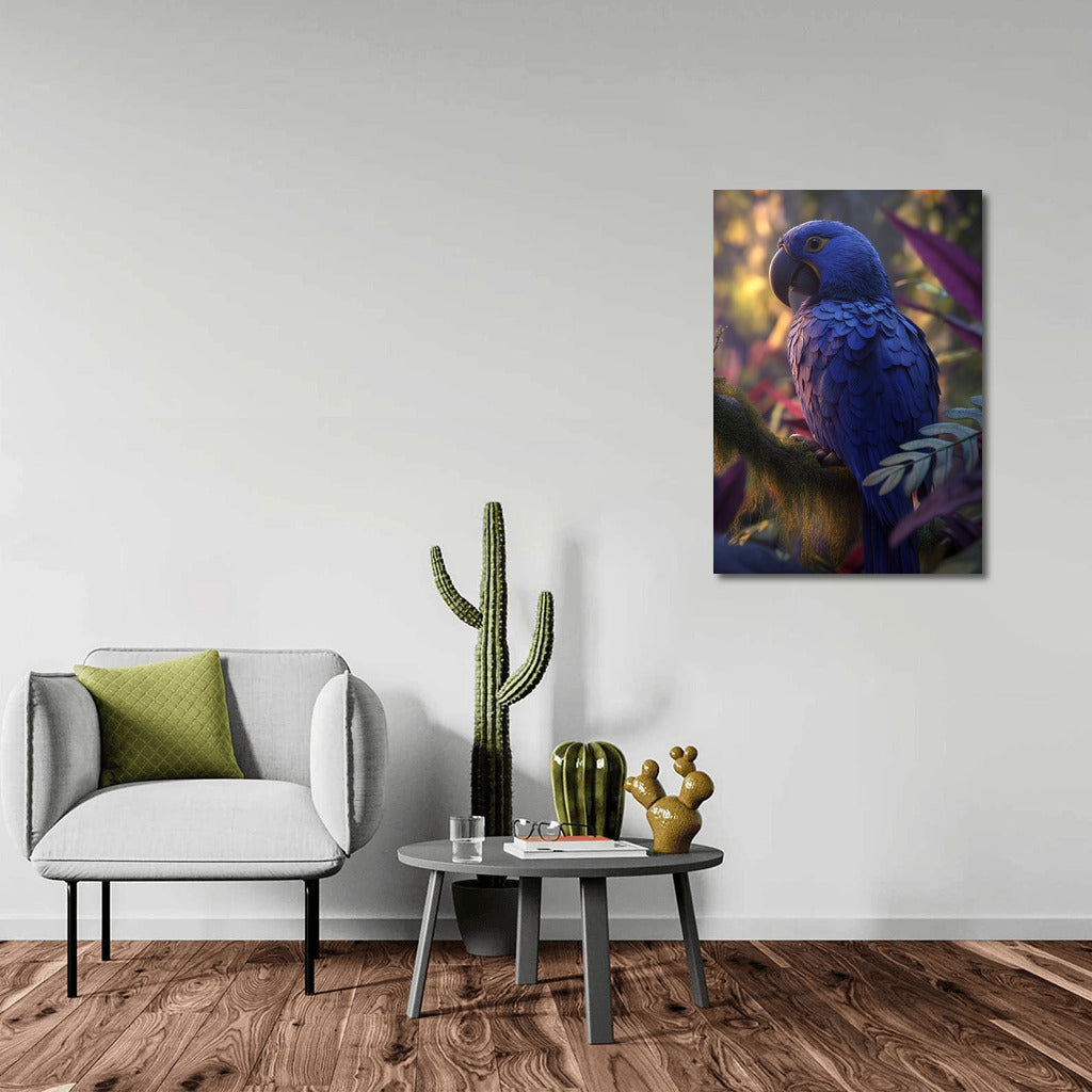 Majestic Blue Macaw: Tropical Atmosphere for Your Interior
