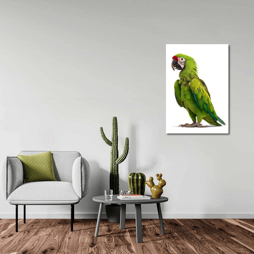Tropical Green Macaw: Jungle Energy for Your Interior