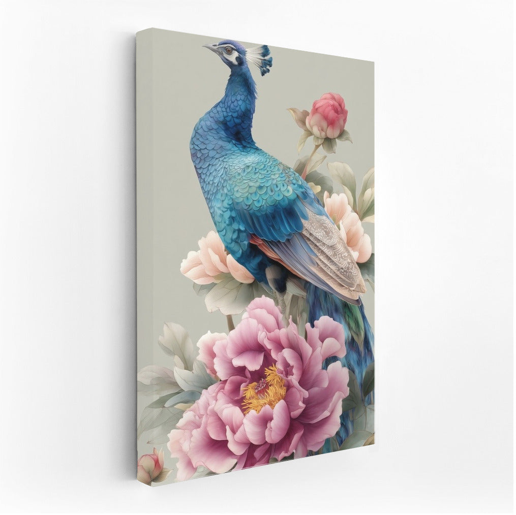 The Majesty of a Peacock Among Peonies: Inspiration and Harmony for Your Interior