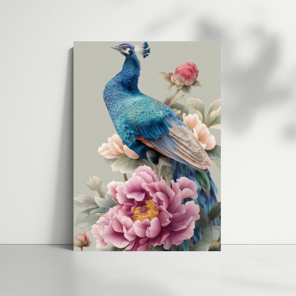 The Majesty of a Peacock Among Peonies: Inspiration and Harmony for Your Interior