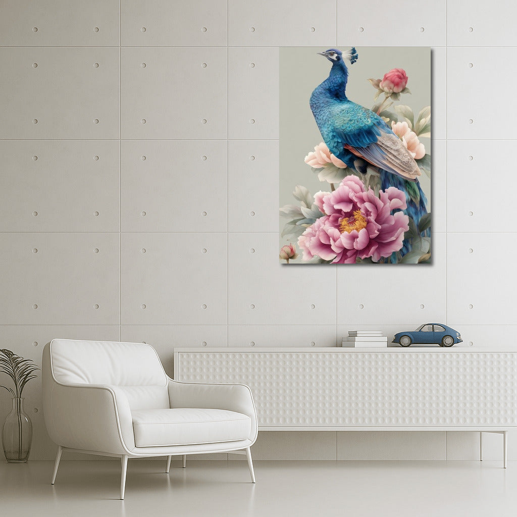 The Majesty of a Peacock Among Peonies: Inspiration and Harmony for Your Interior