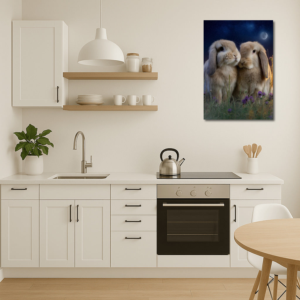Starry Night of the Rabbits: Comfort and Tenderness Under the Sky