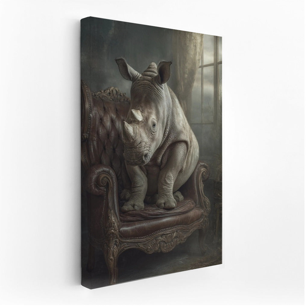 Rhinoceros in a Chair: Exoticism and Style for Your Interior