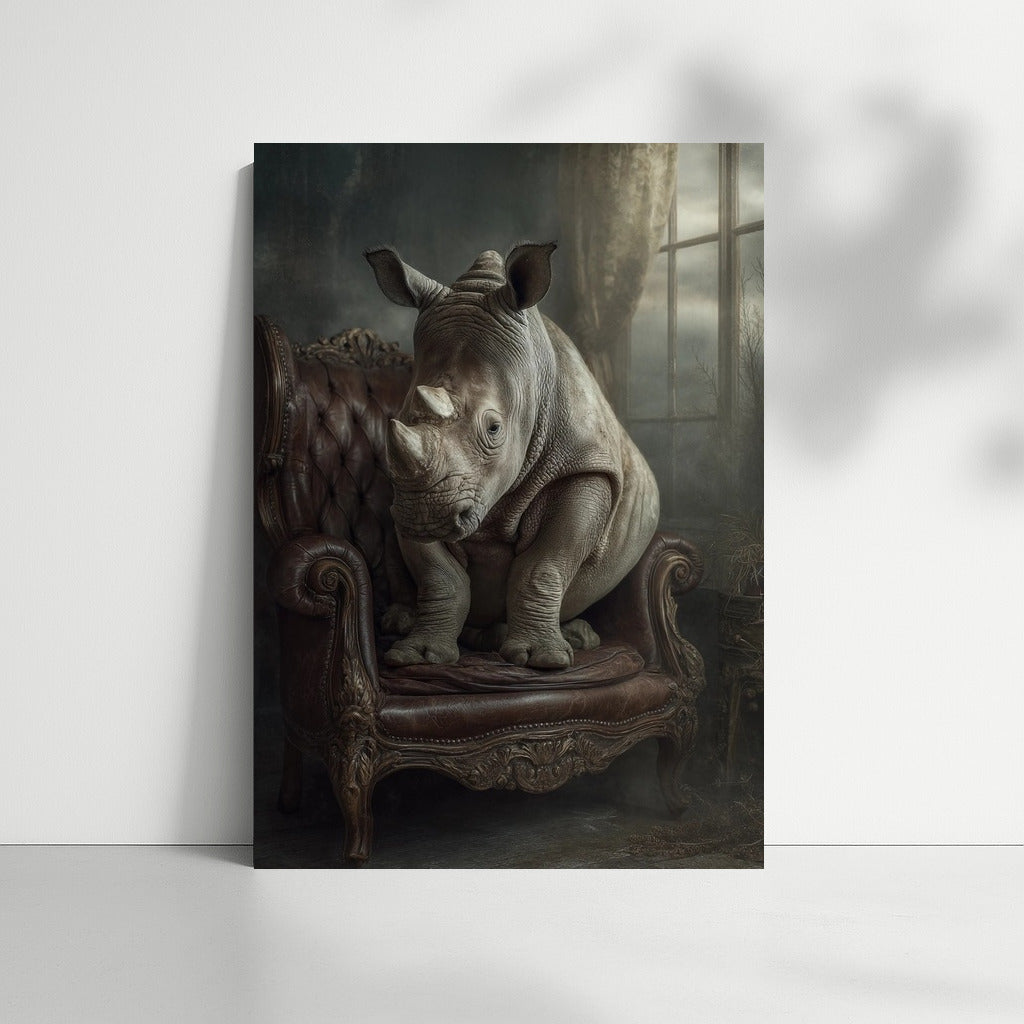 Rhinoceros in a Chair: Exoticism and Style for Your Interior