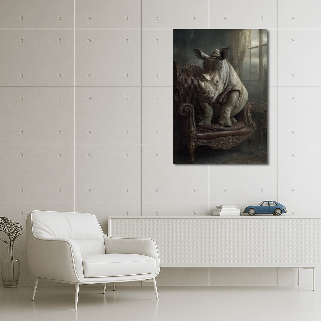 Rhinoceros in a Chair: Exoticism and Style for Your Interior