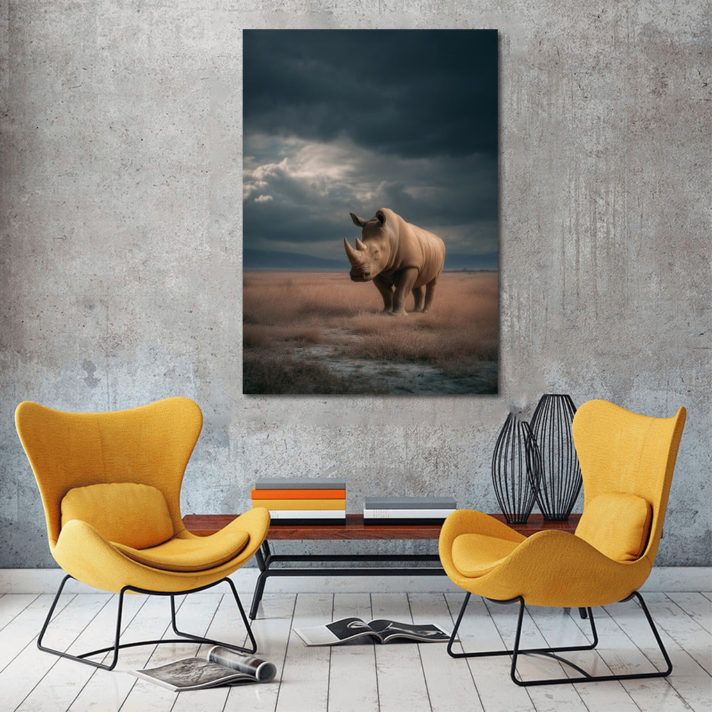Mighty Rhino: The Majesty of Wild Nature for Your Interior