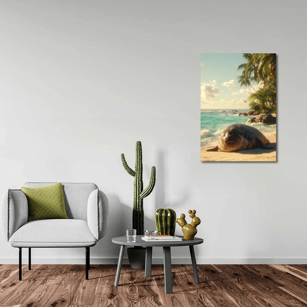Seal in Sunny Relax: Beach Tranquility