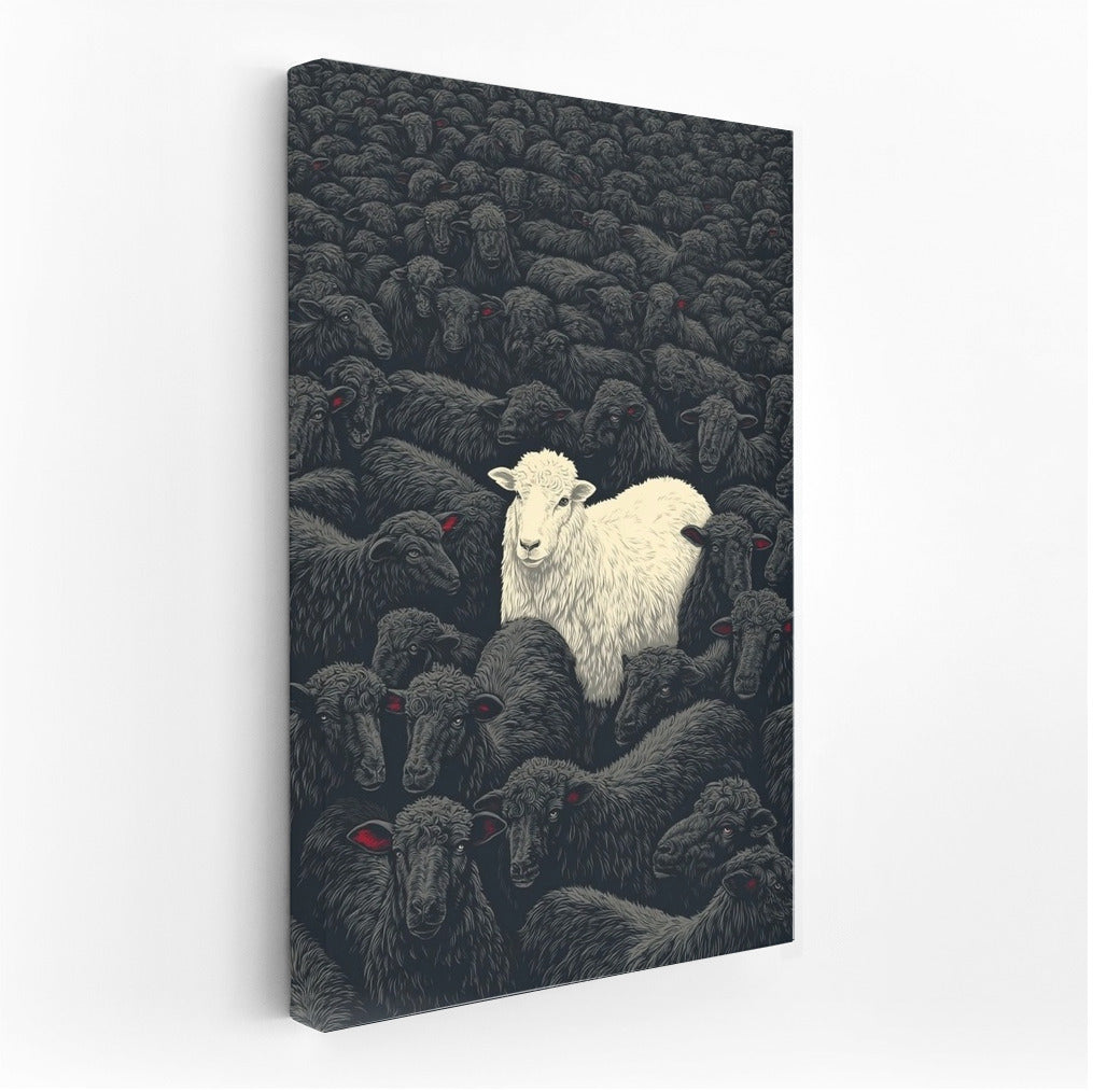 White Sheep: Symbol of Uniqueness among Black Sheep