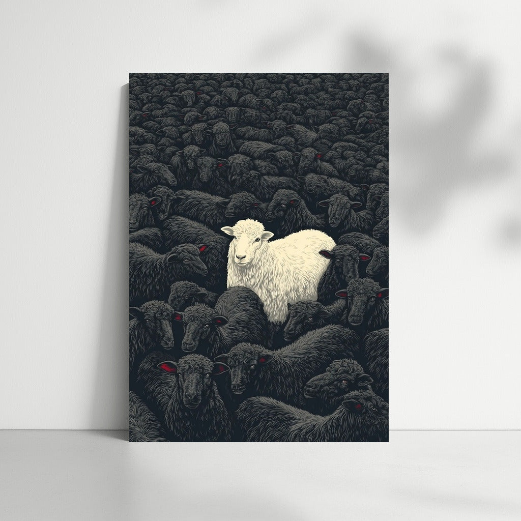 White Sheep: Symbol of Uniqueness among Black Sheep