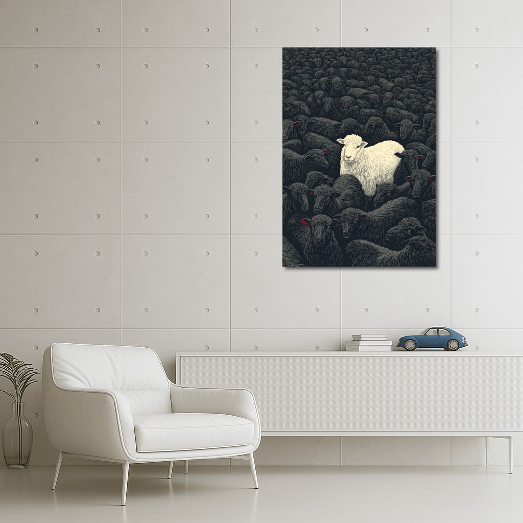 White Sheep: Symbol of Uniqueness among Black Sheep