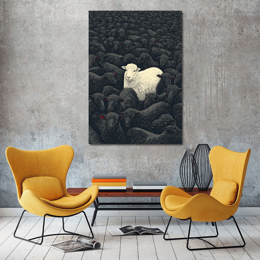 White Sheep: Symbol of Uniqueness among Black Sheep