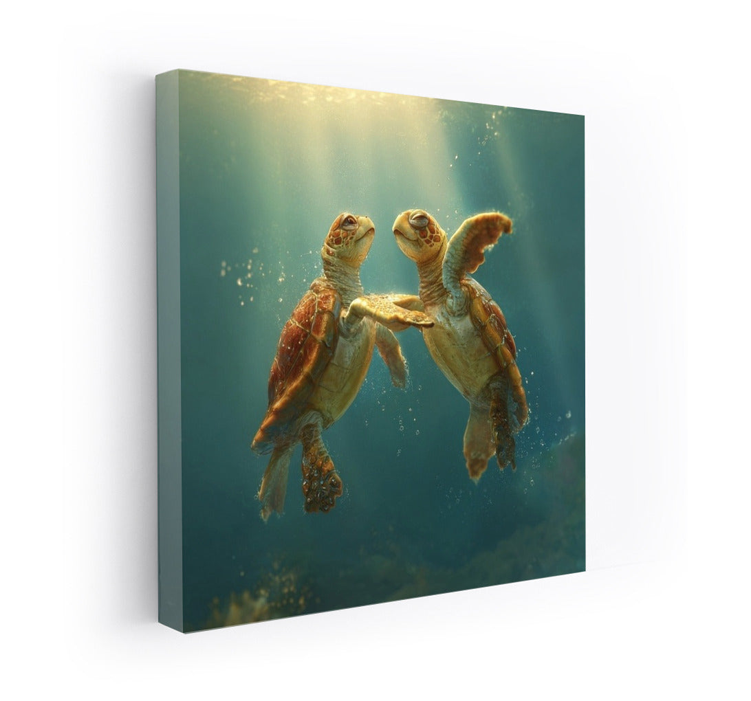 Sea Turtles Dance in the Sunbeams