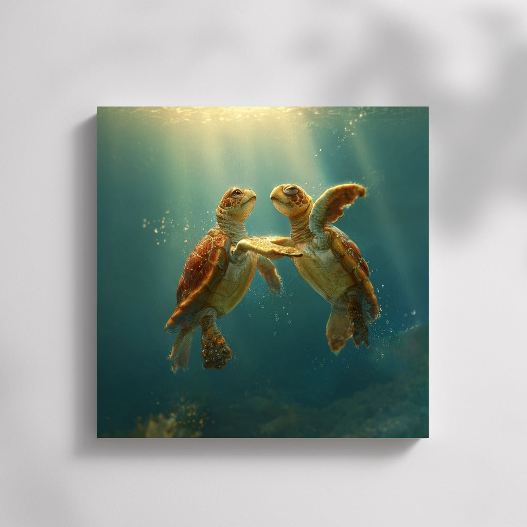 Sea Turtles Dance in the Sunbeams
