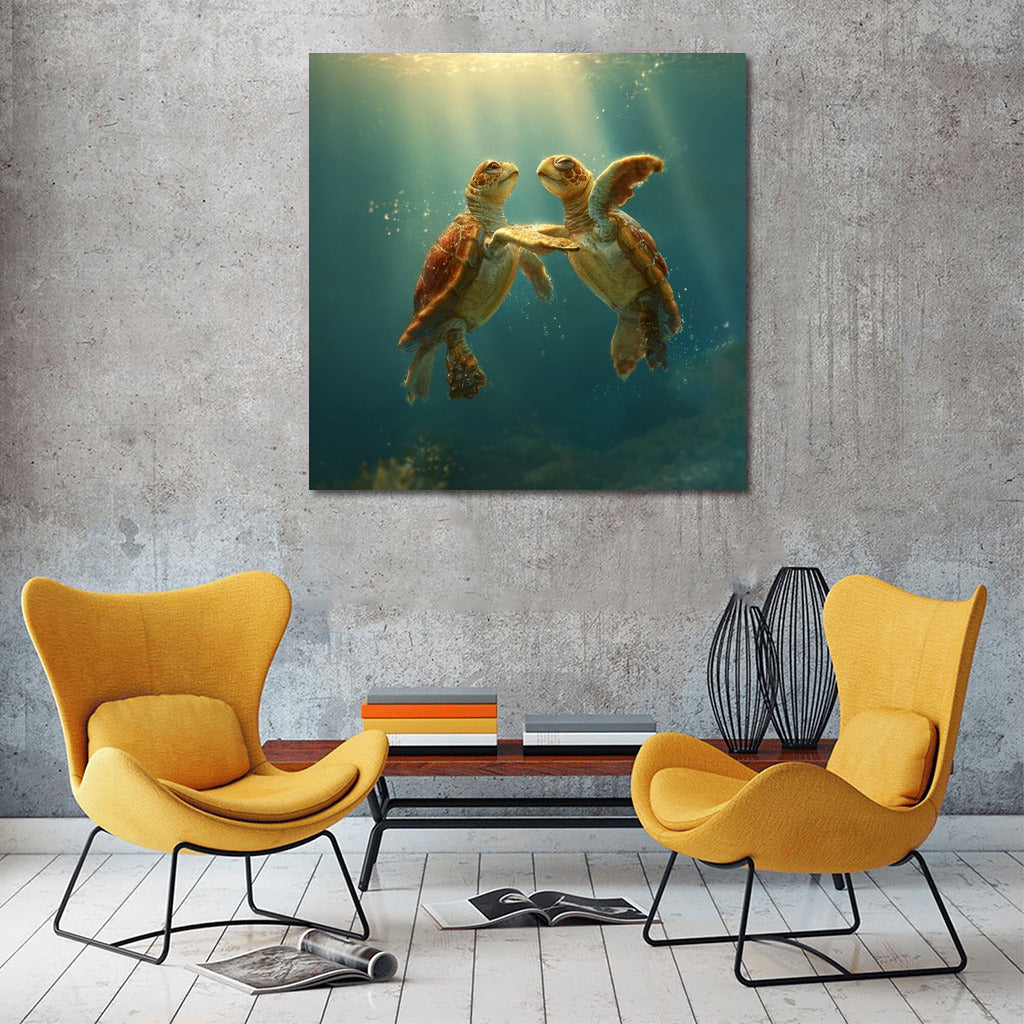 Sea Turtles Dance in the Sunbeams