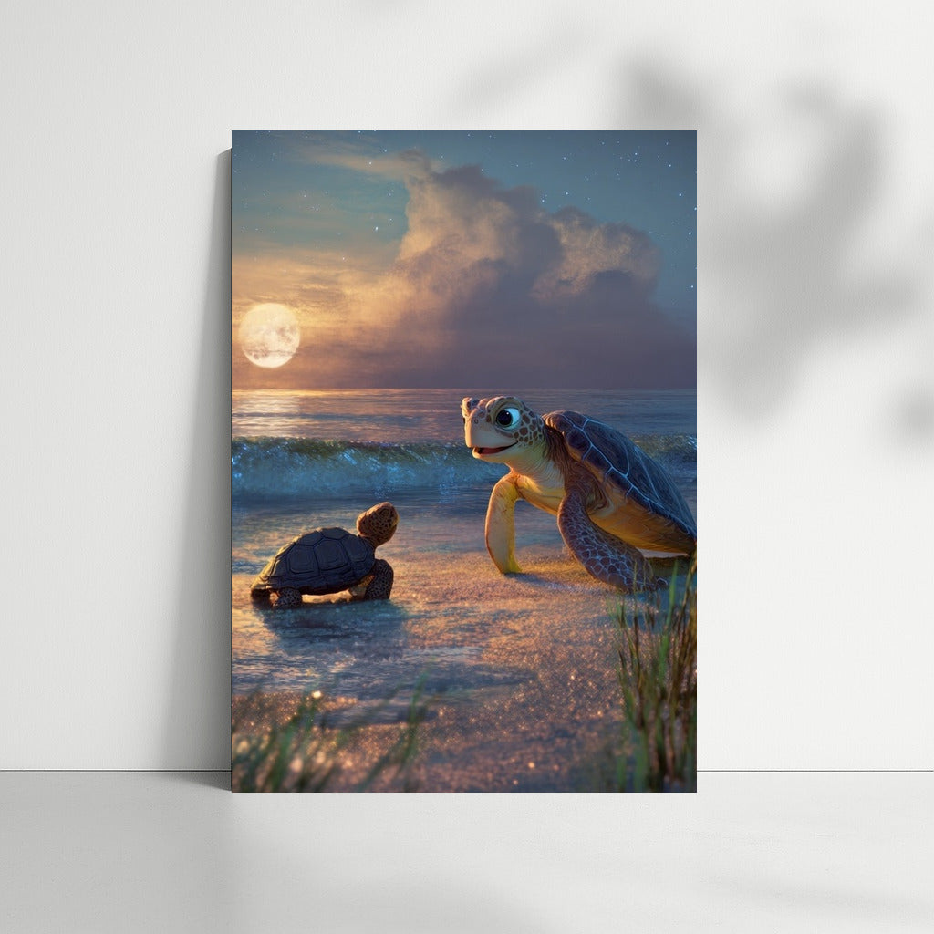 Sea Turtles Night Symphony on the Beach