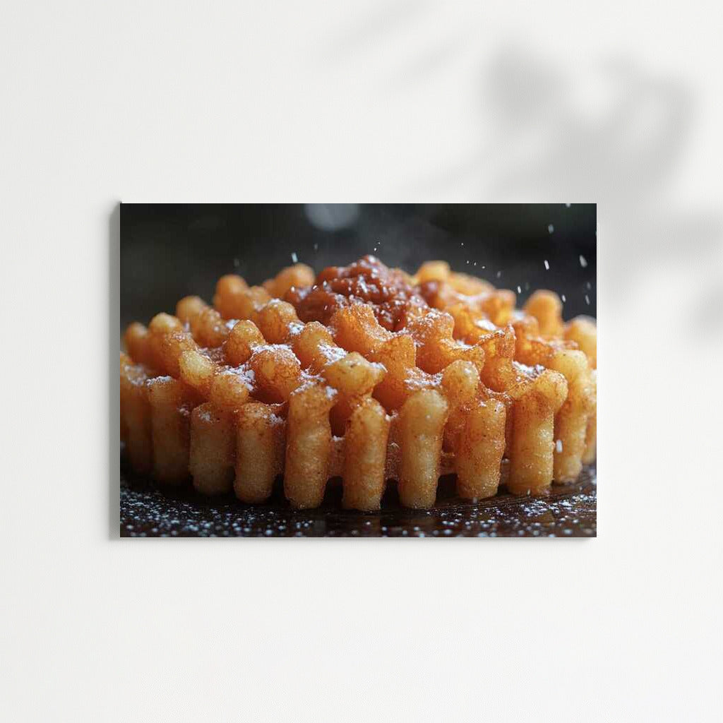 Waffle Temptation with Pineapple and Caramel