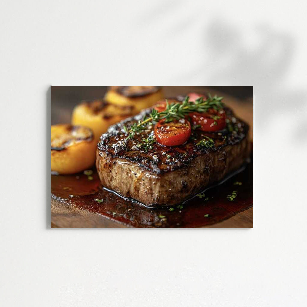 Grill Master: Juicy Steak on Fire