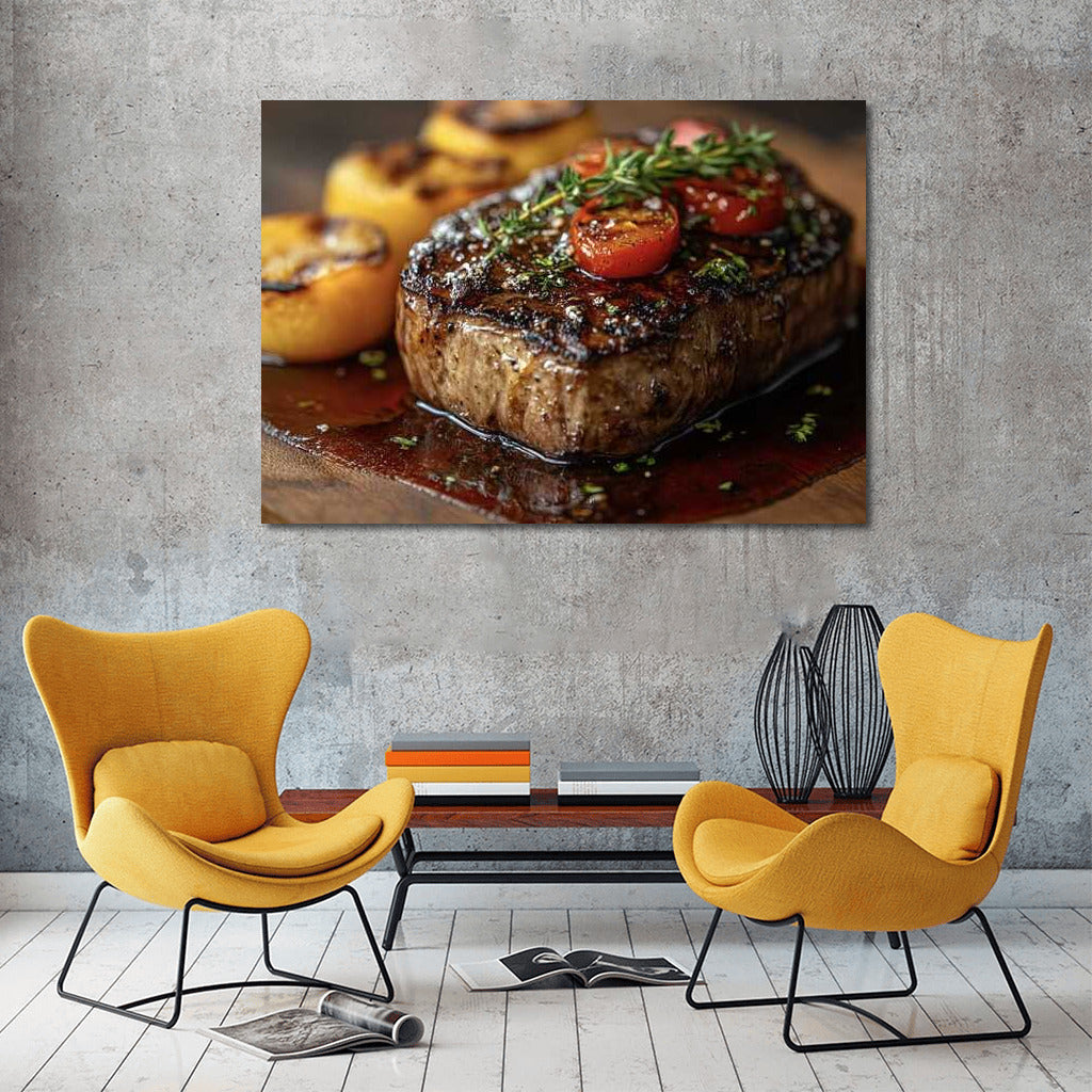 Grill Master: Juicy Steak on Fire