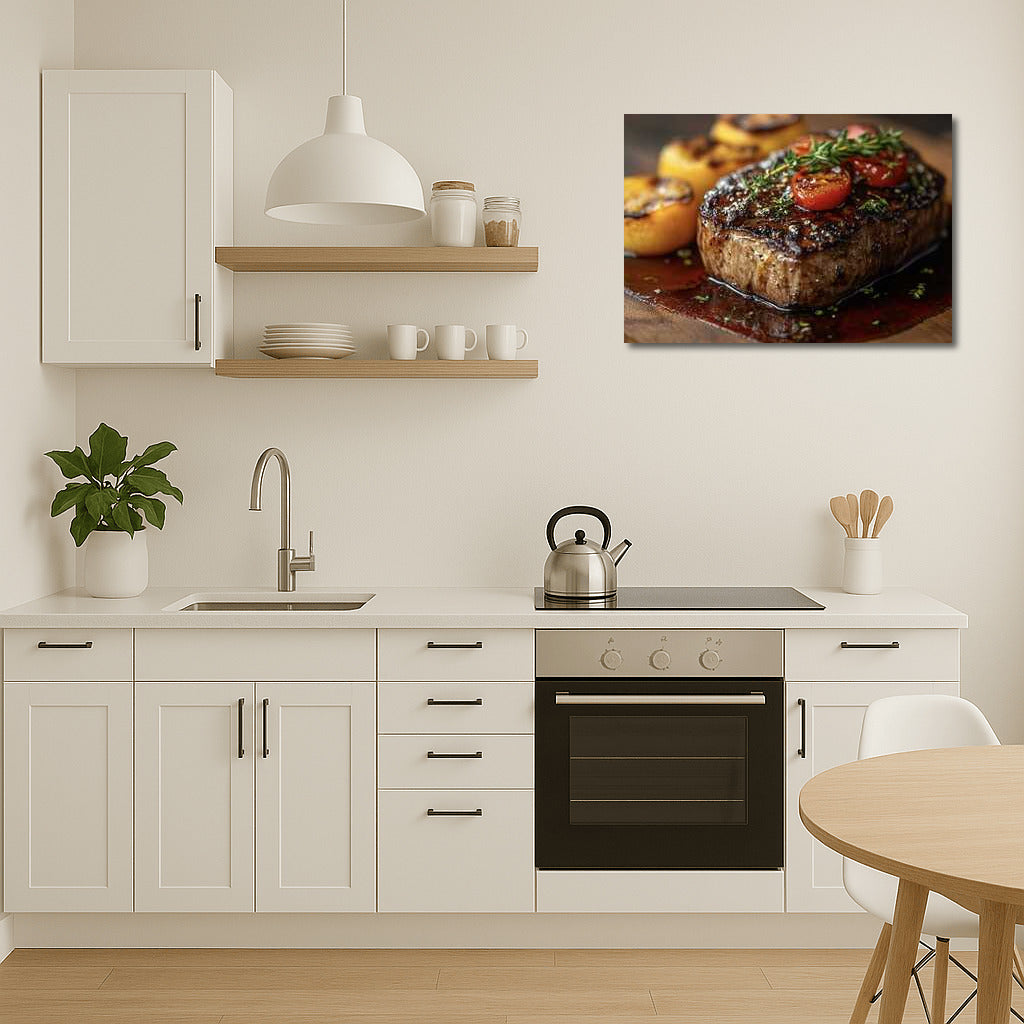 Grill Master: Juicy Steak on Fire