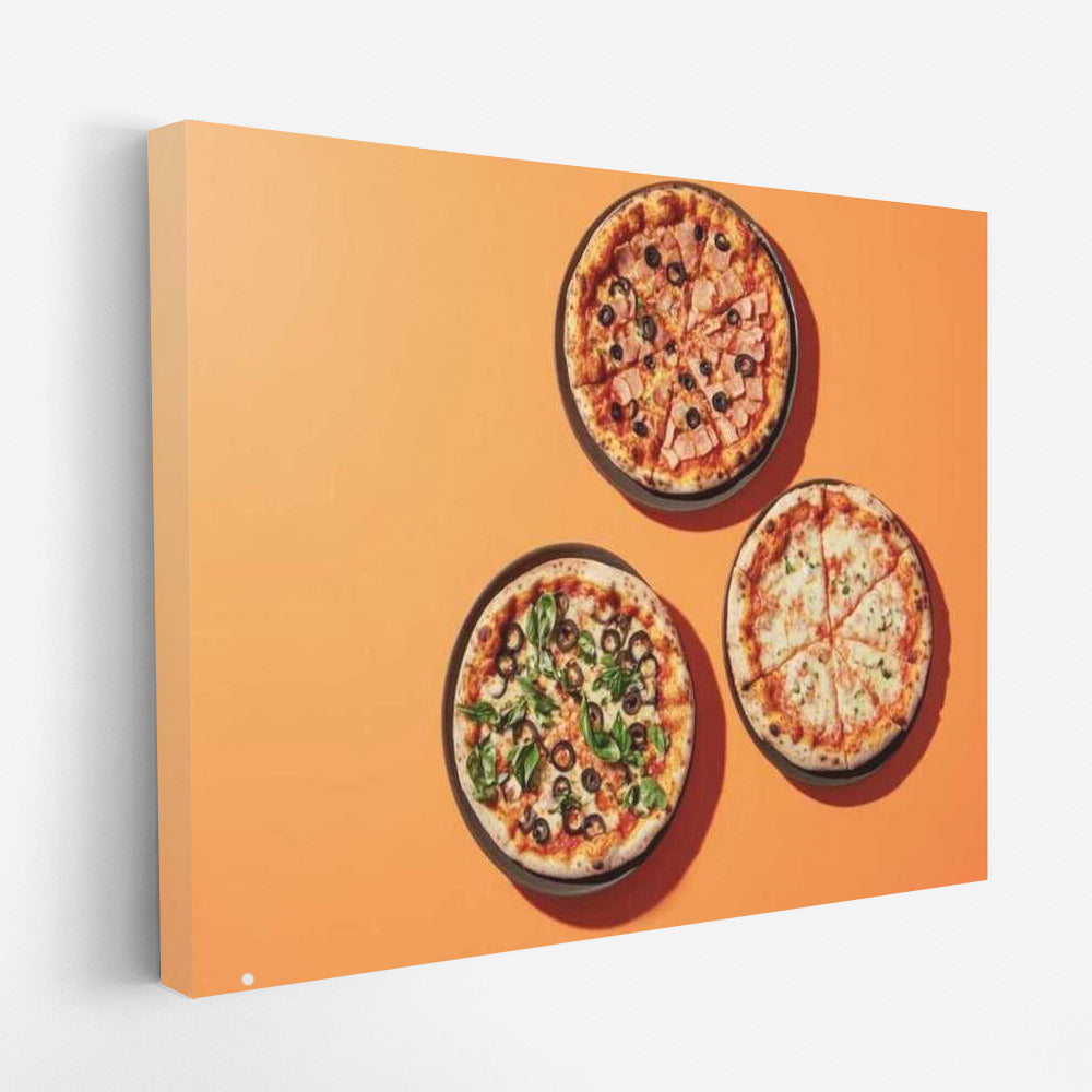 Gourmet Pizza: Olives, Herbs and Tomatoes
