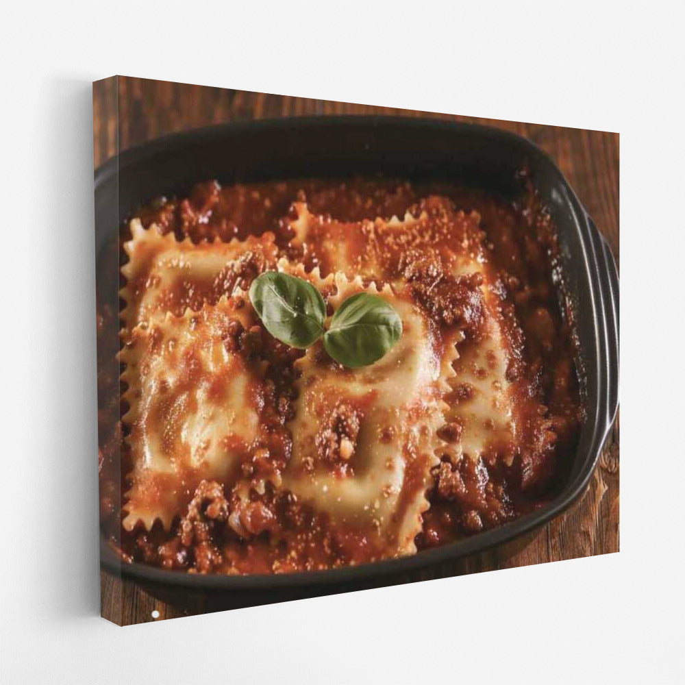 Ravioli in Tomato Sauce: A Tasty Decoration for the Kitchen