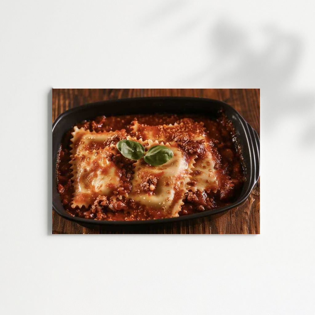 Ravioli in Tomato Sauce: A Tasty Decoration for the Kitchen