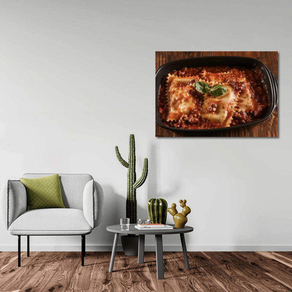 Ravioli in Tomato Sauce: A Tasty Decoration for the Kitchen