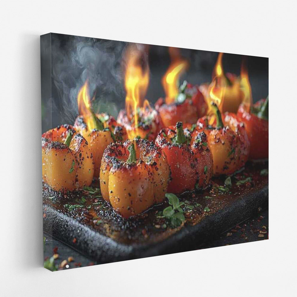 Spicy Flame: Roasted Peppers for the Kitchen